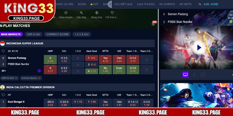 Những lợi thế nổi bật giúp thể thao KING33 giữ vững uy tín