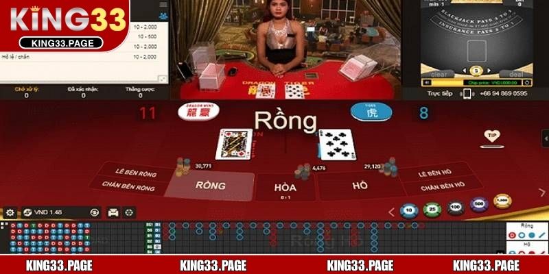 Rồng Hổ nổi bật với luật chơi cực dễ hiểu
